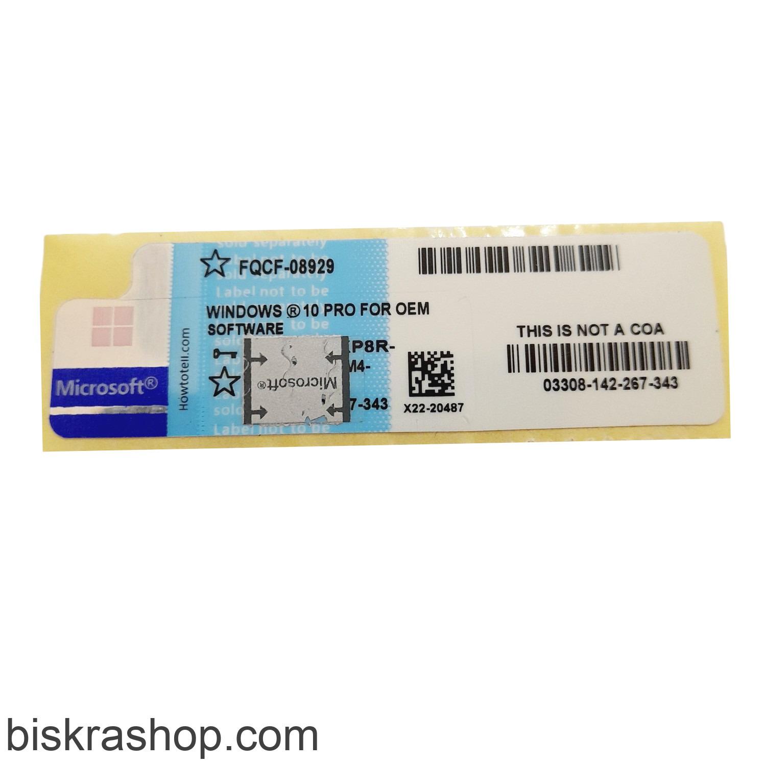 مفتاح ويندوز 10 برو OEM – BiskraShop